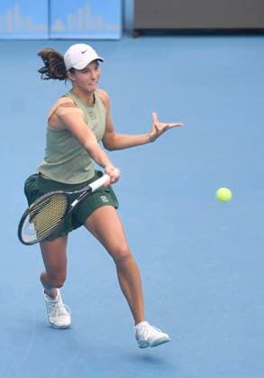 JIUJIANG, CHINA - NOVEMBER 02: Lilli Tagger of Austria returns a shot in the Women s Singles Final match against Anna Blinkova on day 7 of 2025 Jiangxi Open at Jiujiang International Tennis Center on November 2, 2025 in Jiujiang, Jiangxi Province of China.  Copyright: xVCGx 111601372078