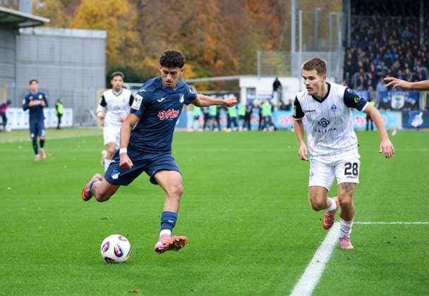 Deutschland: 3. Liga 2025 26, 13. Spieltag - TSG Hoffenheim II vs SV Waldhof Mannheim, Dietmar-Hopp-Stadion (Sinsheim): Ayoube¯Amaimouni‘Echghouyab Ayoube¯Amaimouni‘Echghouyab, (TSG¯1899¯Hoffenheim¯II, 7) Sinsheim Dietmar-Hopp-Stadion Baden-Württemberg Deutschland Copyright: xBenedictxChristx