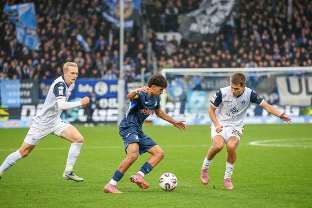 Deutschland: 3. Liga 2025 26, 13. Spieltag - TSG Hoffenheim II vs SV Waldhof Mannheim, Dietmar-Hopp-Stadion (Sinsheim): Ayoube¯Amaimouni‘Echghouyab Ayoube¯Amaimouni‘Echghouyab, (TSG¯1899¯Hoffenheim¯II, 7) Sinsheim Dietmar-Hopp-Stadion Baden-Württemberg Deutschland Copyright: xBenedictxChristx