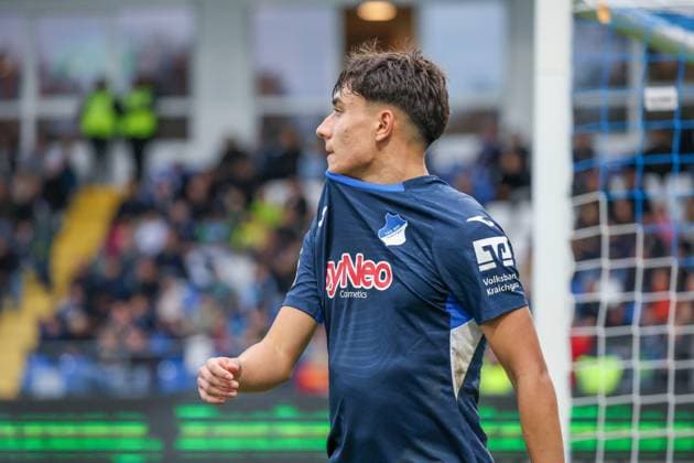Deutschland: 3. Liga 2025 26, 13. Spieltag - TSG Hoffenheim II vs SV Waldhof Mannheim, Dietmar-Hopp-Stadion (Sinsheim): Deniz¯Zeitler Deniz¯Zeitler, (TSG¯1899¯Hoffenheim¯II, 38) Sinsheim Dietmar-Hopp-Stadion Baden-Württemberg Deutschland Copyright: xBenedictxChristx