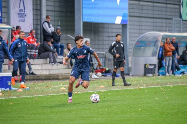 Deutschland: 3. Liga 2025 26, 13. Spieltag - TSG Hoffenheim II vs SV Waldhof Mannheim, Dietmar-Hopp-Stadion (Sinsheim): Ayoube¯Amaimouni‘Echghouyab Ayoube¯Amaimouni‘Echghouyab, (TSG¯1899¯Hoffenheim¯II, 7) Sinsheim Dietmar-Hopp-Stadion Baden-Württemberg Deutschland Copyright: xBenedictxChristx