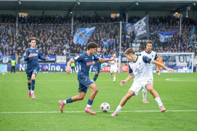 Deutschland: 3. Liga 2025 26, 13. Spieltag - TSG Hoffenheim II vs SV Waldhof Mannheim, Dietmar-Hopp-Stadion (Sinsheim): Ayoube¯Amaimouni‘Echghouyab Ayoube¯Amaimouni‘Echghouyab, (TSG¯1899¯Hoffenheim¯II, 7) Sinsheim Dietmar-Hopp-Stadion Baden-Württemberg Deutschland Copyright: xBenedictxChristx