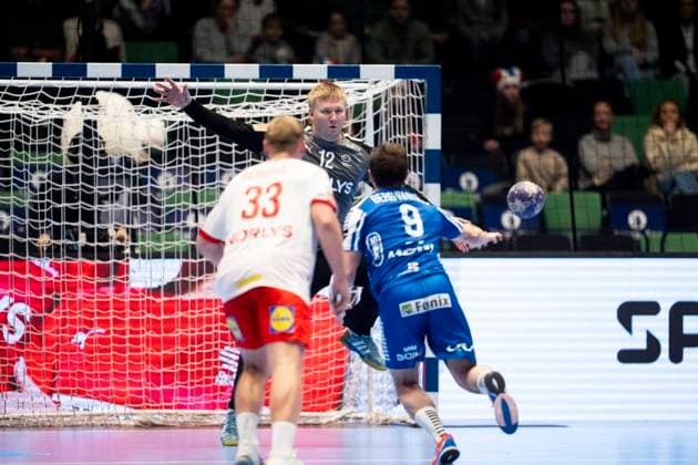 Handball, Golden League Denmark Faeroyene 39 24 Trondheim, Norway 20251102 Denmarks Emil Nielsen during the Golden League handball match between Denmark and Faeroyene in Trondheim Spektrum Photo Ole Martin Wold NTB Trondheim Norway EDITORIAL USE ONLY RESTRICTED USE FOR BETTING COMPANIES  Copyright: xOlexMartinxWoldx xNTBx