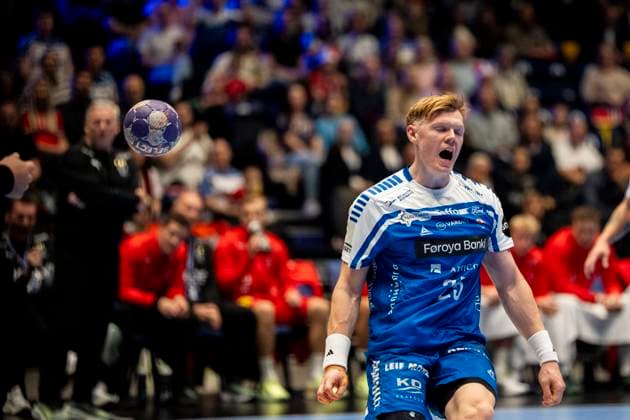 Handball, Golden League Denmark Faeroyene 39 24 Trondheim, Norway 20251102 Faeroyenes Vilhelm Poulsen during the Golden League handball match between Denmark and Faeroyene in Trondheim Spektrum Photo Ole Martin Wold NTB Trondheim Norway EDITORIAL USE ONLY RESTRICTED USE FOR BETTING COMPANIES  Copyright: xOlexMartinxWoldx xNTBx