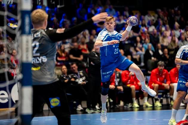 Handball, Golden League Denmark Faeroyene 39 24 Trondheim, Norway 20251102 Faeroyenes Vilhelm Poulsen during the Golden League handball match between Denmark and Faeroyene in Trondheim Spektrum Photo Ole Martin Wold NTB Trondheim Norway EDITORIAL USE ONLY RESTRICTED USE FOR BETTING COMPANIES  Copyright: xOlexMartinxWoldx xNTBx