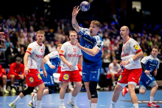 Handball, Golden League Denmark Faeroyene 39 24 Trondheim, Norway 20251102 Faeroyenes Teis Horn Rasmussen during the Golden League handball match between Denmark and Faeroyene in Trondheim Spektrum Photo Ole Martin Wold NTB Trondheim Norway EDITORIAL USE ONLY RESTRICTED USE FOR BETTING COMPANIES  Copyright: xOlexMartinxWoldx xNTBx