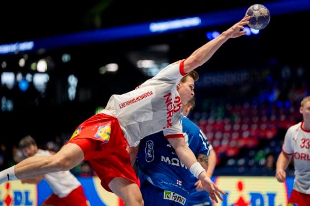Handball, Golden League Denmark Faeroyene 39 24 Trondheim, Norway 20251102 Denmarks Lukas Jorgensen during the Golden League handball match between Denmark and Faeroyene in Trondheim Spektrum Photo Ole Martin Wold NTB Trondheim Norway EDITORIAL USE ONLY RESTRICTED USE FOR BETTING COMPANIES  Copyright: xOlexMartinxWoldx xNTBx