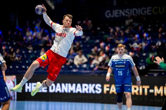 Handball, Golden League Denmark Faeroyene 39 24 Trondheim, Norway 20251102 Denmarks Emil Jakobsen during the Golden League handball match between Denmark and Faeroyene in Trondheim Spektrum Photo Ole Martin Wold NTB Trondheim Norway EDITORIAL USE ONLY RESTRICTED USE FOR BETTING COMPANIES  Copyright: xOlexMartinxWoldx xNTBx