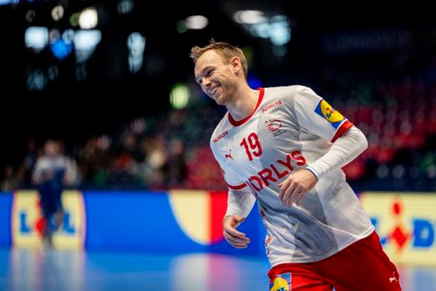 Handball, Golden League Denmark Faeroyene 39 24 Trondheim, Norway 20251102 Denmarks Mathias Gidsel during the Golden League handball match between Denmark and Faeroyene in Trondheim Spektrum Photo Ole Martin Wold NTB Trondheim Norway EDITORIAL USE ONLY RESTRICTED USE FOR BETTING COMPANIES  Copyright: xOlexMartinxWoldx xNTBx