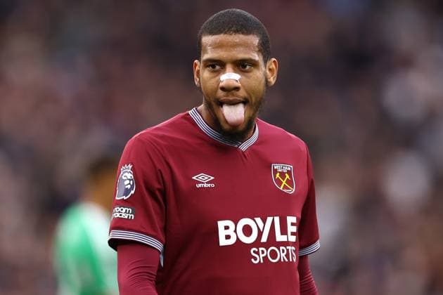 West Ham United v Newcastle United 02 November 2025, London - Premier League Football - West Ham United v Newcastle United - Jean-Clair Todibo of West Ham United - Photo: Jacques Feeney Offside. London UK Copyright: xJacquesxFeeneyx xOffsidexOffside