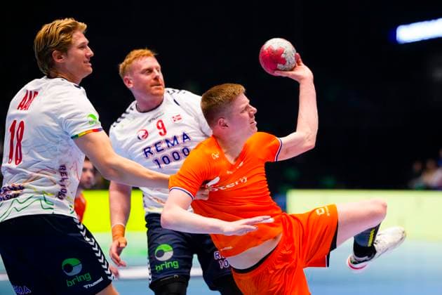 Handball, Golden League Norway Netherlands Trondheim 20251102 The Golden League handball match between Norway and the Netherlands in Trondheim Spektrum Photo Ole Martin Wold NTB Trondheim Norway EDITORIAL USE ONLY RESTRICTED USE FOR BETTING COMPANIES  Copyright: xOlexMartinxWoldx xNTBx