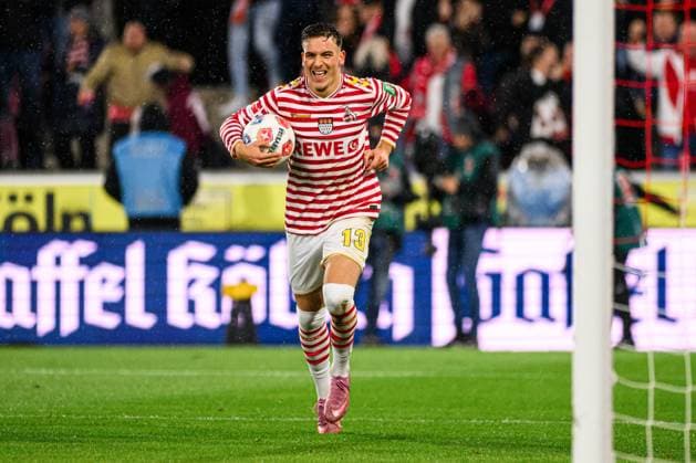 COLOGNE, GERMANY - 2 NOVEMBER, 2025: Said El Mala, goal - The football match of Bundesliga 1.FC Koeln vs Hamburger SV at Rhein Energie Stadion.  Copyright: xVITALIIxKLIUIEVx