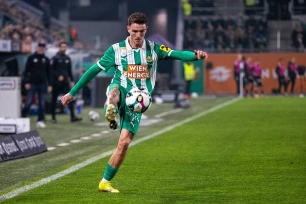 SOCCER - BL, Rapid vs Sturm VIENNA,AUSTRIA,02.NOV.25 - SOCCER - ADMIRAL Bundesliga, SK Rapid Wien vs SK Sturm Graz. Image shows Bendeguz Bolla (Rapid).  GEPAxpictures xPhilippxBrem