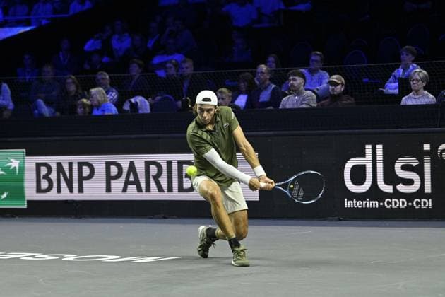 Open de Moselle 2025 - Tennis - ATP, Tennis Herren - Open de Moselle 2025 - 02 11 2025 - Arthur Cazaux - France MetzFrance  Copyright: xChryslenexCaillaudx xPznewsx