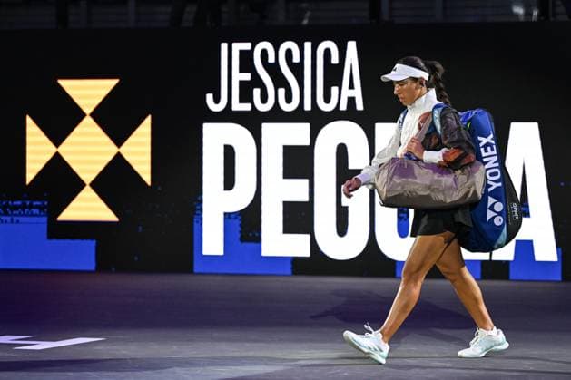 WTA, Tennis Damen Finals 2025 in Riyadh - Day Two RIYADH, SAUDI ARABIA - NOVEMBER 2: Jessica Pegula of the United States arrives ahead of her group-stage match against compatriot Coco Gauff, on Day 2 of the 2025 WTA Finals, part of the Hologic WTA Tour, at King Saud University Indoor Arena in Riyadh, Saudi Arabia, on November 2, 2025. Artur Widak Anadolu Riyadh Saudi Arabia. Editorial use only. Please get in touch for any other usage.  Copyright: x2025xAnadoluxArturxWidakx