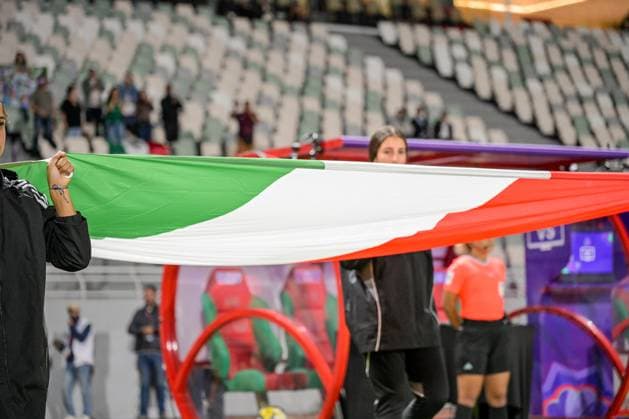 Teams enter the field during the FIFA U-17 Women s World Cup Morocco 2025 quarter-final match between Mexico and Italy in Rabat, Morocco, on November 2, 2025, at the Olympic Stadium  Copyright: xAndreaxAmato IPAxSportx xipa-agency.netx xx IPA_67418302 IPA_Agency_IPA67418302