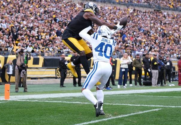 Nov 2, 2025: DK Metcalf 4 during the 2025 Steelers vs Colts game in Pittsburgh, PA. CSM Pittsburgh USA - ZUMAcp5_ 20251102_faf_cp5_296 Copyright: xJasonxPohuskix