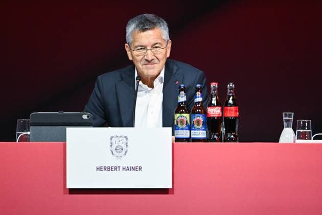 Jahreshauptversammlung des FC Bayern München - Bayer 04 Leverkusen am 02.11.2025 im BMW Park in Muenchen Herbert Hainer ( Präsident München )