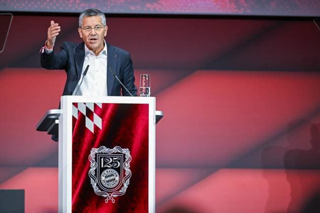 Jahreshauptversammlung des FC Bayern München - Bayer 04 Leverkusen am 02.11.2025 im BMW Park in Muenchen Herbert Hainer ( Präsident München )