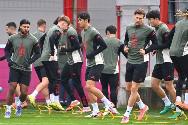 NO SALES IN JAPAN! Spieler,Hiroki ITO (Bayern Muenchen,Mitte). Abschlusstraining am 03.11.2025 Fussball Champions League,Saison 2025 26 Paris Saint Germain- FC Bayern Muenchen