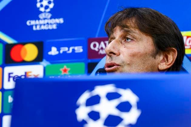 press conference, PK, Pressekonferenz SSC Napoli Napoli™s Italian coach Antonio Conte during the UEFA Champions League 2025 26 League Phase MD4 against Eintracht Frankfurt at Stadio Maradona on November 3, 2025 in Naples. ABPH0001 _8 Copyright: xAntonioxBalascox