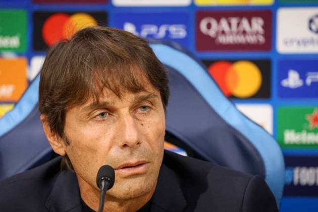 SSC Napoli press conference, PK, Pressekonferenz champions league 2025 26 Antonio Conte of SSC Napoli during a press conferenze for the 2025 26 champions league on the 3rd of November 2025 in Naples, Italy, Credit:Fabio Sasso Avalon Italy, Campania, Naples  Copyright: xFabioxSassox xAvalonx 1050072429