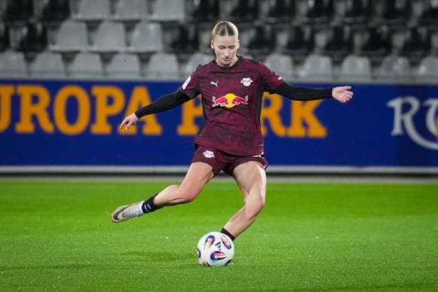 Fussball, Google Pixel Frauen-Bundesliga, 8 .Spieltag, 2025 2026, SC Freiburg vs. RB Leipzig, 03.11.2025, Dreisamstadion, Freiburg,: Marlene Müller (RB Leipzig ,27) Freiburg Dreisamstadion Baden-Württemberg Deutschland Copyright: xFINLEYxMÖRCHx