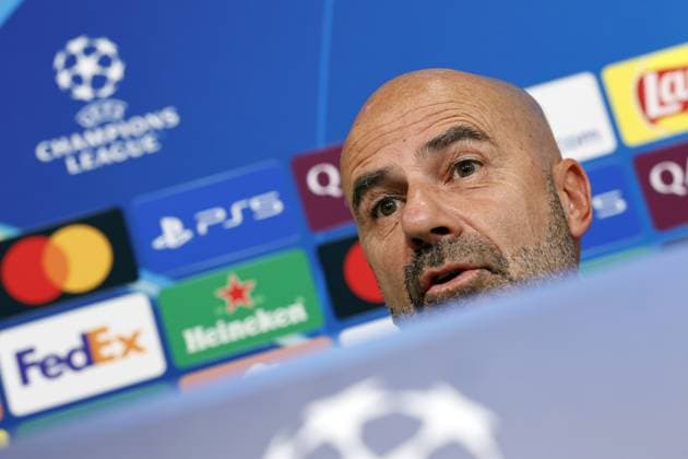 PIRAEUS - PSV Eindhoven coach Peter Bosz during the MD-1 press conference, PK, Pressekonferenz prior to the UEFA Champions League match against Olympiacos FC at the Georgios Karaiskakis Stadium on November 3, 2025, in Piraeus, Greece. ANP MAURICE VAN STEEN UEFA Champions League 2025-2026 xVIxANPxSportx xxANPxIVx 541136411 originalFilename: 541136411.jpg