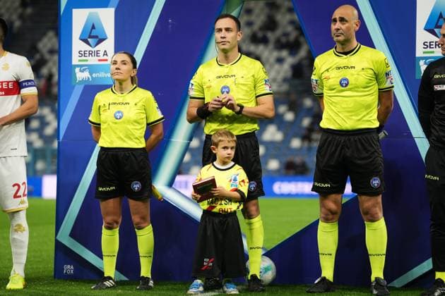 Line up during the Serie A soccer match between Sassuolo and Genoa at the Mapei Stadium Cittˆ del Tricolore in Reggio Emilia, north Italy - Monday, November 3, 2025 - - Soccer -  Copyright: xMassimoxPaolone LaPressex