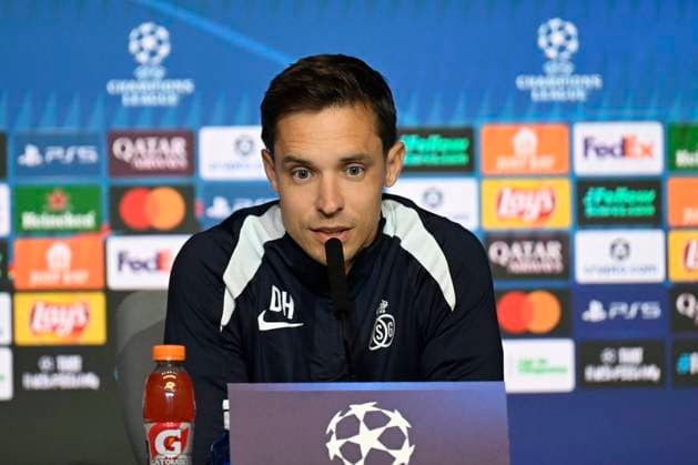 Atletico de Madrid v Royale Union Saint-Gilloise - UEFA Champions League Media Activities 03 11 2025 MADRID, SPAIN - NOVEMBER 03 : Hubert David head coach of Union Saint-Gilloise talking to the press during a press conference, PK, Pressekonferenz ahead of the UEFA Champions League 2025 26 League Phase MD4 match between Atletico de Madrid and Royale Union Saint-Gilloise on November 3, 2025 in Madrid, Spain, 03 11 2025 Madrid Spain  Copyright: xJanxDexMeuleneirx