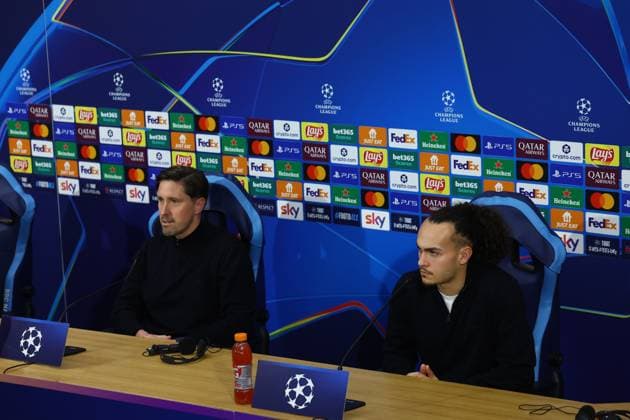 November 3, 2025, Naples, Naples, ITALY: press conference, PK, Pressekonferenz ahead of the UEFA Champions League 2025 26 League Phase MD4 against SSC Napoli at Stadio Maradona on November 3, 2025 in Naples, Itali Naples ITALY - ZUMAl131 20251103_zsp_l131_035 Copyright: xCiroxDexLucax