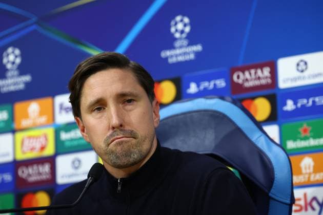 November 3, 2025, Naples, Naples, ITALY: press conference, PK, Pressekonferenz ahead of the UEFA Champions League 2025 26 League Phase MD4 against SSC Napoli at Stadio Maradona on November 3, 2025 in Naples, Itali Naples ITALY - ZUMAl131 20251103_zsp_l131_037 Copyright: xCiroxDexLucax