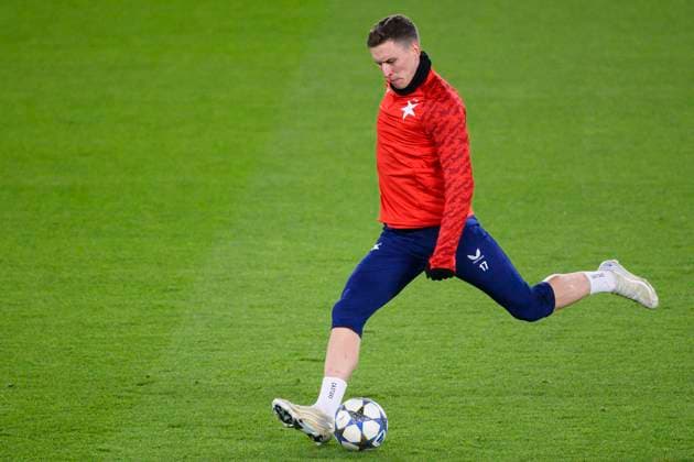 Lukas Provod of Slavia attends the training session prior to Champions League 4th qualifying round match SK Slavia Praha vs Arsenal FC in Prague, Czech Republic, November 3rd, 2025. (CTKxPhoto MichalxKamaryt) CTKPhotoP2025110306270  CTKPhotoP2025110306270