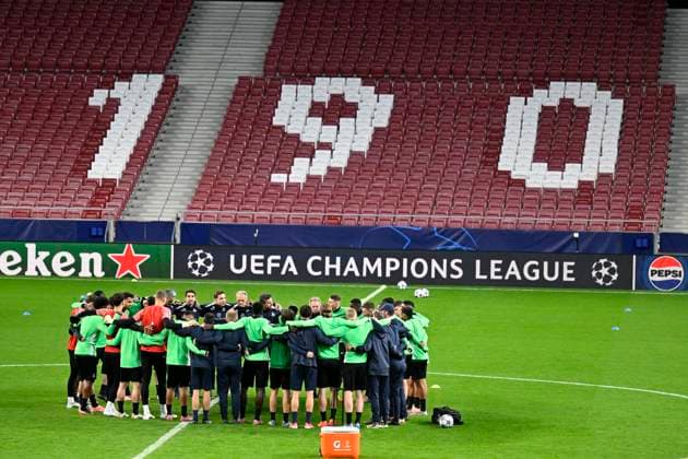 Atletico de Madrid v Royale Union Saint-Gilloise - UEFA Champions League Media Activities 03 11 2025 MADRID, SPAIN - NOVEMBER 03 : The players of Union Saint-Gilloise and the staff pictured during a training session ahead of the UEFA Champions League 2025 26 League Phase MD4 match between Atletico de Madrid and Royale Union Saint-Gilloise on November 3, 2025 in Madrid, Spain, 03 11 2025 Madrid Spain  Copyright: xJanxDexMeuleneirx