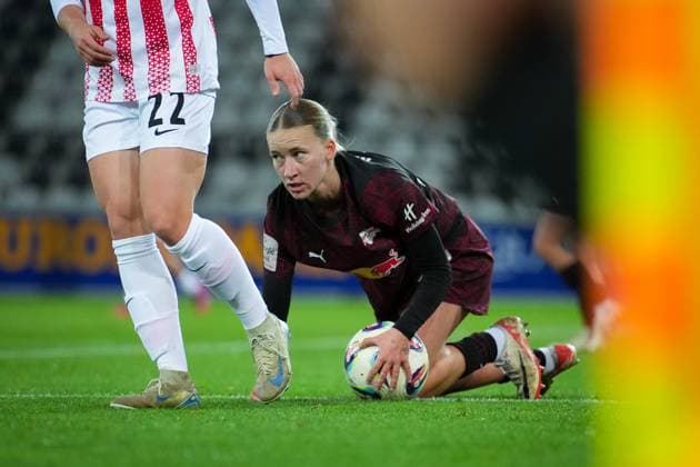 Fussball, Google Pixel Frauen-Bundesliga, 8 .Spieltag, 2025 2026, SC Freiburg vs. RB Leipzig, 03.11.2025, Dreisamstadion, Freiburg,: Marlene Müller (RB Leipzig ,27) Freiburg Dreisamstadion Baden-Württemberg Deutschland Copyright: xFINLEYxMÖRCHx