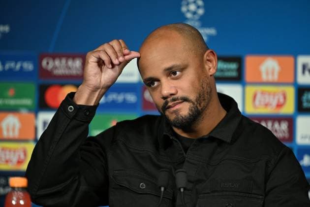 Ahead of PSG v FC Bayern Munich - UEFA Champions League PARIS, FRANCE - NOVEMBER 03: Head Coach of FC Bayern Munich Vincent Jean Mpoy Kompany attends press conference, PK, Pressekonferenz ahead of UEFA Champions League first round day 4 football match between Paris Saint-Germain and FC Bayern Munich at Parc des Princes in Paris, France on November 03, 2025. Mustafa Yalcin Anadolu Paris France. Editorial use only. Please get in touch for any other usage.  Copyright: x2025xAnadoluxMustafaxYalcinx