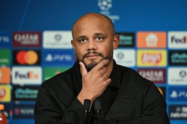 Ahead of PSG v FC Bayern Munich - UEFA Champions League PARIS, FRANCE - NOVEMBER 03: Head Coach of FC Bayern Munich Vincent Jean Mpoy Kompany attends press conference, PK, Pressekonferenz ahead of UEFA Champions League first round day 4 football match between Paris Saint-Germain and FC Bayern Munich at Parc des Princes in Paris, France on November 03, 2025. Mustafa Yalcin Anadolu Paris France. Editorial use only. Please get in touch for any other usage.  Copyright: x2025xAnadoluxMustafaxYalcinx