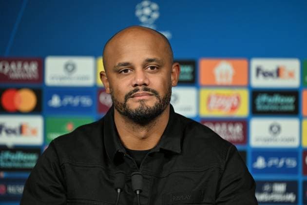 Ahead of PSG v FC Bayern Munich - UEFA Champions League PARIS, FRANCE - NOVEMBER 03: Head Coach of FC Bayern Munich Vincent Jean Mpoy Kompany attends press conference, PK, Pressekonferenz ahead of UEFA Champions League first round day 4 football match between Paris Saint-Germain and FC Bayern Munich at Parc des Princes in Paris, France on November 03, 2025. Mustafa Yalcin Anadolu Paris France. Editorial use only. Please get in touch for any other usage.  Copyright: x2025xAnadoluxMustafaxYalcinx