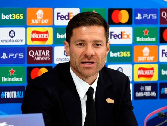 3rd November 2025; Anfield, Liverpool, Merseyside, England; UEFA Champions League Football, Liverpool versus Real Madrid press conference, PK, Pressekonferenz Real Madrid manager Xabi Alonso talks to the media ahead of tomorrow s Champions League Group match vs Liverpool  AlanxMartin
