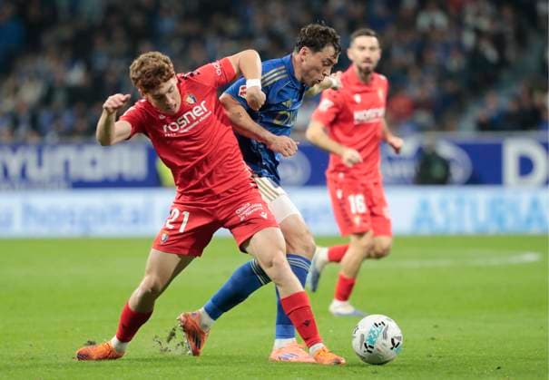 Spanish La Liga EA Sports soccer match Real Oviedo vs Osasuna at Carlos Tartiere Stadium in Oviedo, Asturias, Spain. 03 November 2025 900 Cordon Press  900 CordonxPress LOF - Real Oviedo vs Osasuna