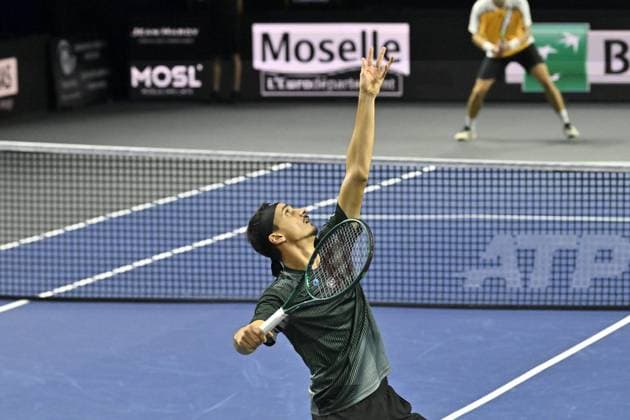 Open de Moselle 2025 - Tennis - ATP, Tennis Herren - Open de Moselle 2025 - 03 11 2025 - Lorenzo Sonego - Italie MetzFrance  Copyright: xChryslenexCaillaudx xPznewsx