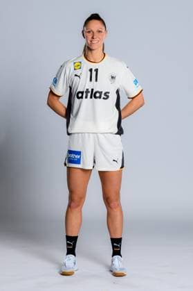 Gummersbach: Handball Frauen Deutschland - Fotoshooting Xenia Smits (Deutschland) Gummersbach Schwalbe Arena Deutschland