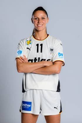Gummersbach: Handball Frauen Deutschland - Fotoshooting Xenia Smits (Deutschland) Gummersbach Schwalbe Arena Deutschland