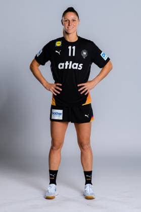 Gummersbach: Handball Frauen Deutschland - Fotoshooting Xenia Smits (Deutschland) Gummersbach Schwalbe Arena Deutschland