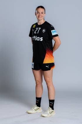 Gummersbach: Handball Frauen Deutschland - Fotoshooting Julia Maidhof (Deutschland) Gummersbach Schwalbe Arena Deutschland