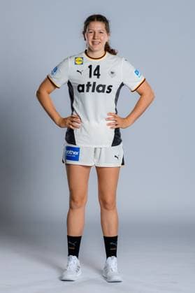 Gummersbach: Handball Frauen Deutschland - Fotoshooting Marie Steffen (Deutschland) Gummersbach Schwalbe Arena Deutschland