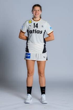 Gummersbach: Handball Frauen Deutschland - Fotoshooting Marie Steffen (Deutschland) Gummersbach Schwalbe Arena Deutschland