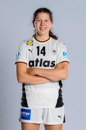Gummersbach: Handball Frauen Deutschland - Fotoshooting Marie Steffen (Deutschland) Gummersbach Schwalbe Arena Deutschland
