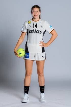 Gummersbach: Handball Frauen Deutschland - Fotoshooting Marie Steffen (Deutschland) Gummersbach Schwalbe Arena Deutschland
