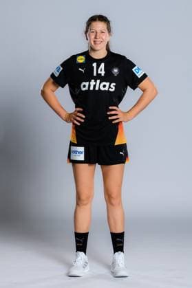 Gummersbach: Handball Frauen Deutschland - Fotoshooting Marie Steffen (Deutschland) Gummersbach Schwalbe Arena Deutschland